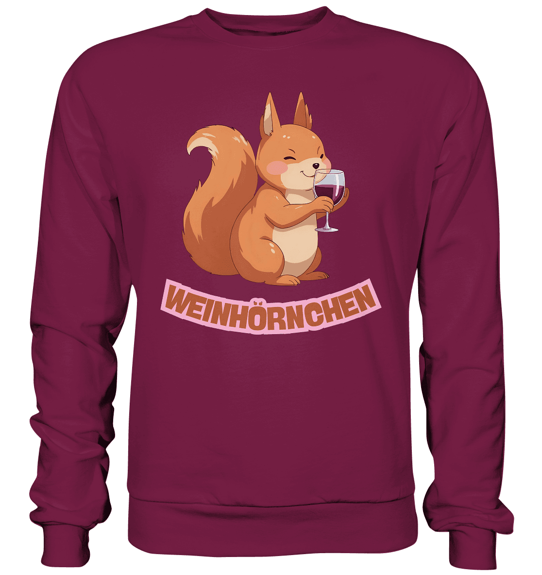 Weinhörnchen – Basic Sweatshirt