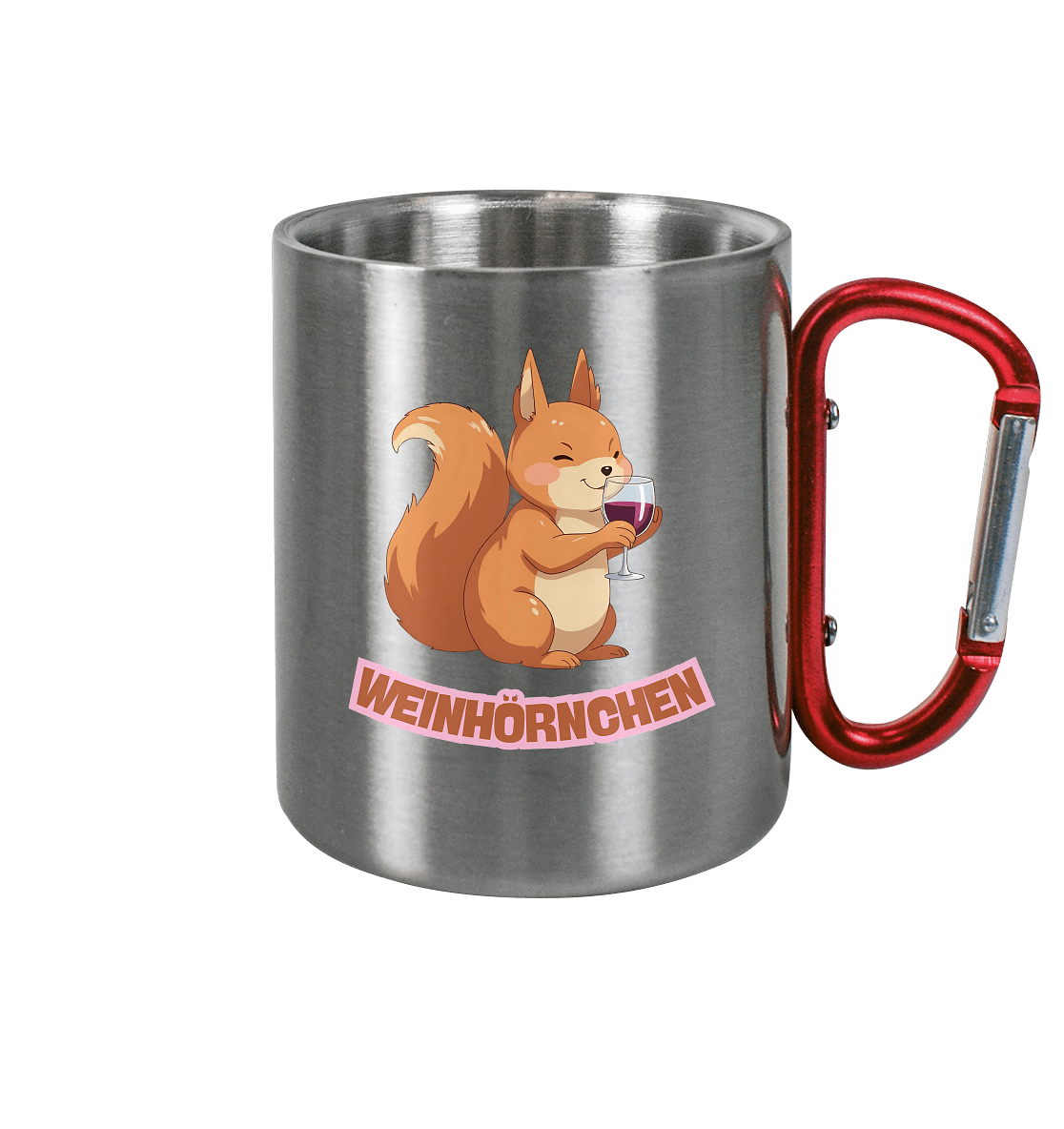 Weinhörnchen – Edelstahl Tasse