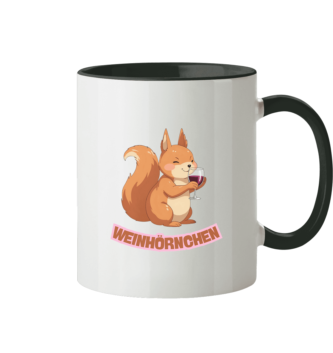 Weinhörnchen – Tasse zweifarbig