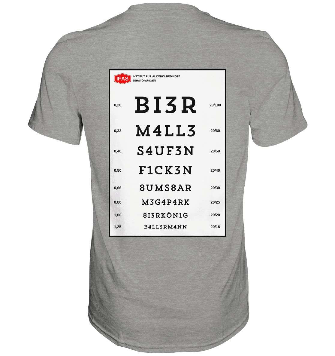 Sehtafel Malle – T-Shirt