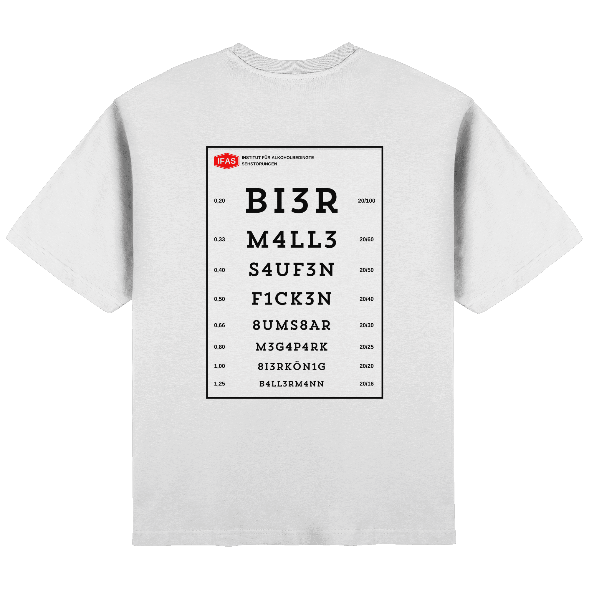 Sehtafel Malle – T-Shirt